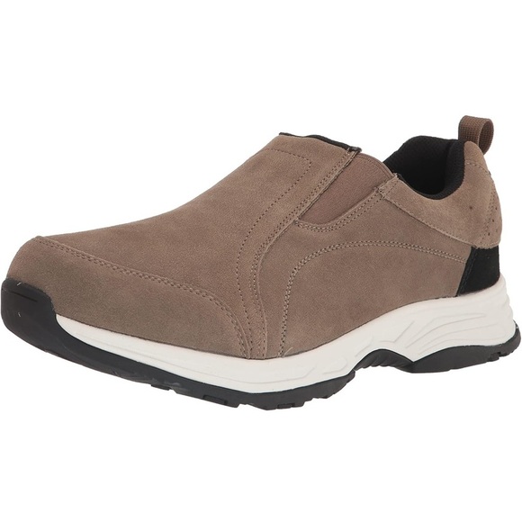 Propet NIB Cash Suede Slip On MCX104S Gunsmoke Men Extra Wide Size 11.5 XX (5E) - Picture 1 of 12
